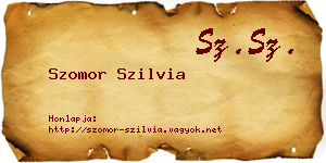 Szomor Szilvia névjegykártya